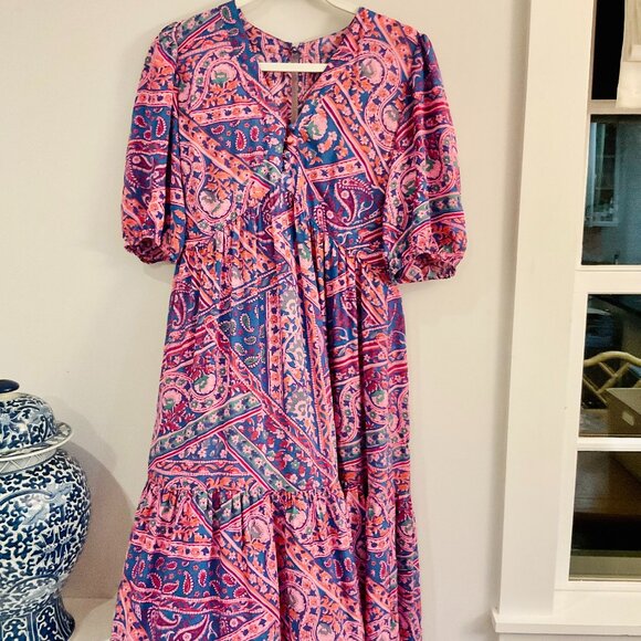 ba&sh Falba V Neck Maxi Dress LIKE NEW - Picture 2 of 12